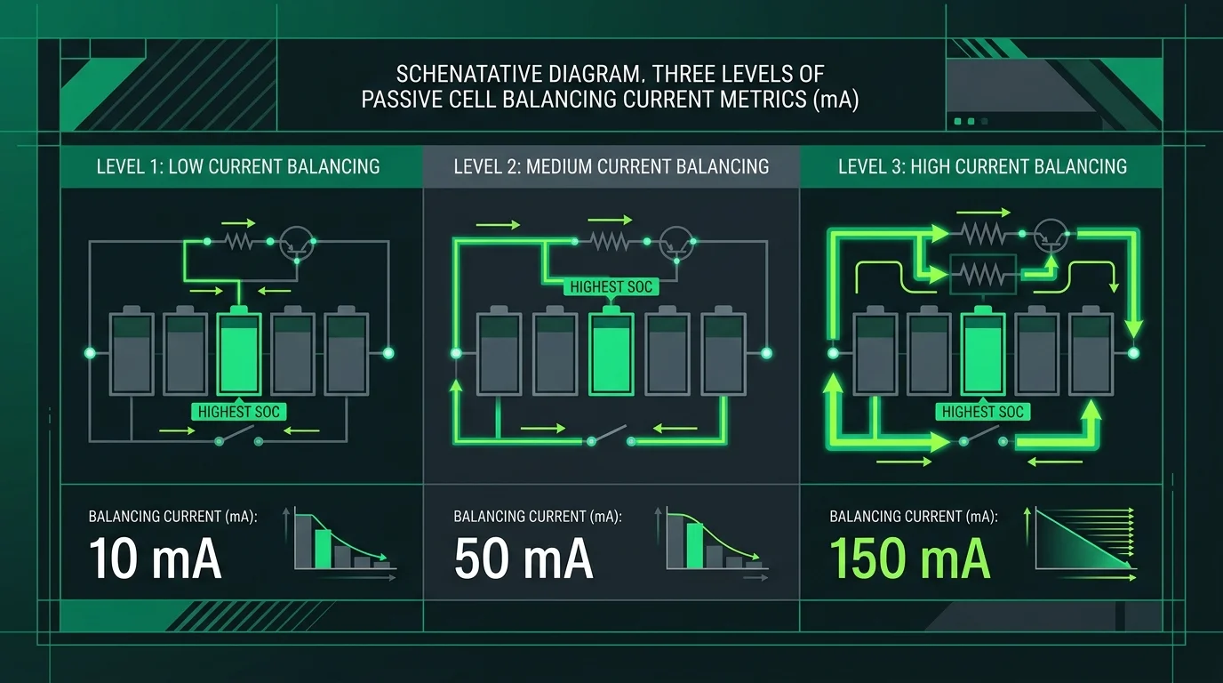Passive cell balancing board configurations comparison